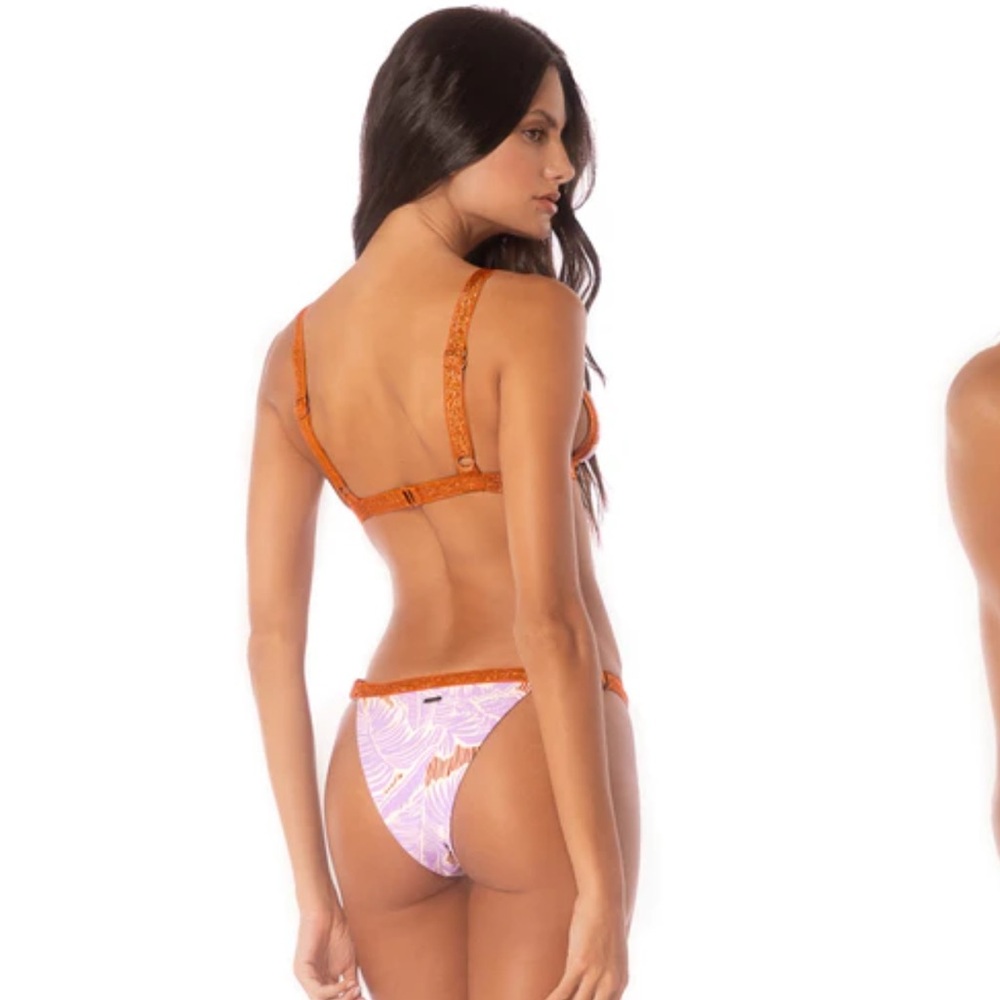 Maaji Wisteria Bloom Raquel Fixed Triangle Bikini - Picture 2 of 6